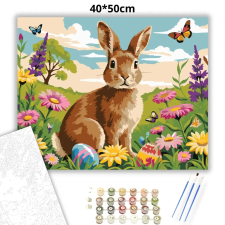 Creative Land Kft Derűs nyuszi a réten - számfestő készlet kreatív és készségfejlesztő