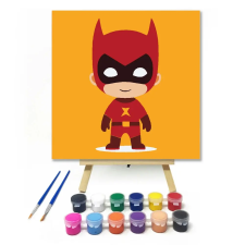 Creative Land Kft Fekete maszkos hős - gyerek számfestő készlet kreatív és készségfejlesztő