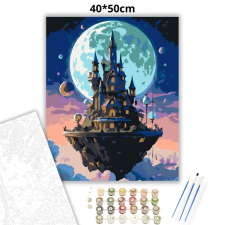 Creative Land Kft Felhők fölött - számfestő készlet – 40×50 cm (Keretre feszítve) kreatív és készségfejlesztő