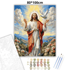 Creative Land Kft Fénylő feltámadás - számfestő készlet – 80×100 cm (Keret nélkül) kreatív és készségfejlesztő