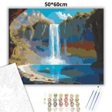 Creative Land Kft Friss lagúna vízesése - számfestő készlet – 50×60 cm (Keret nélkül) kreatív és készségfejlesztő