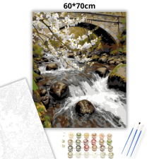Creative Land Kft Friss patakzúgás - számfestő készlet – 60×70 cm (Keretre feszítve) kreatív és készségfejlesztő