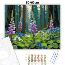 Creative Land Kft Gyűszűvirágok nyugalma - számfestő készlet – 50×60 cm (Keret nélkül) kreatív és készségfejlesztő