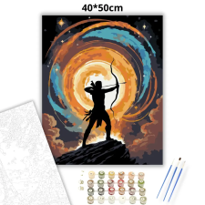 Creative Land Kft Kozmikus nyilas - számfestő készlet – 40×50 cm (Keretre feszítve) kreatív és készségfejlesztő