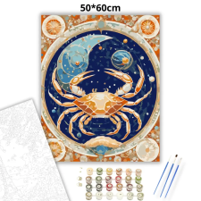 Creative Land Kft Kozmikus Rák csillagkép - számfestő készlet – 50×60 cm (Keretre feszítve) kreatív és készségfejlesztő