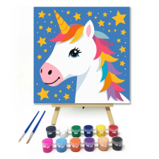 Creative Land Kft Mosolygós unikornis csillagai - gyerek számfestő készlet kreatív és készségfejlesztő