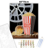 Creative Land Kft Mozis popcorn - számfestő készlet – 60×70 cm (Keret nélkül)