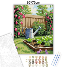 Creative Land Kft Napsütötte locsolókanna - számfestő készlet – 60×70 cm (Keretre feszítve) kreatív és készségfejlesztő