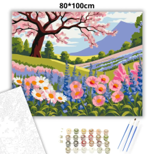 Creative Land Kft Napsütötte nyugalom - számfestő készlet – 80×100 cm (Keretre feszítve) kreatív és készségfejlesztő