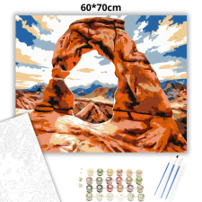 Creative Land Kft Napsütötte sziklakapu - számfestő készlet – 60×70 cm (Keret nélkül) kreatív és készségfejlesztő