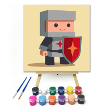 Creative Land Kft Pácélos kis lovag - gyerek számfestő készlet kreatív és készségfejlesztő