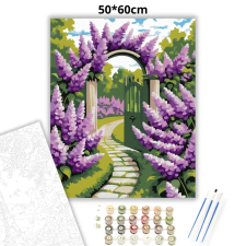 Creative Land Kft Pompás orgonaív - számfestő készlet – 50×60 cm (Keretre feszítve) kreatív és készségfejlesztő