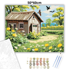 Creative Land Kft Régi pajta - számfestő készlet – 50×60 cm (Keret nélkül) kreatív és készségfejlesztő