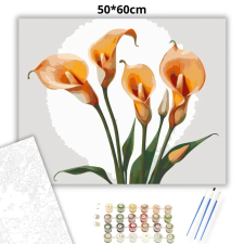 Creative Land Kft Szelíd kálák eleganciája - számfestő készlet – 50×60 cm (Keretre feszítve) kreatív és készségfejlesztő
