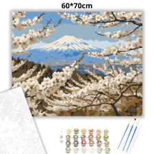 Creative Land Kft Tavaszi cseresznye virágzás - számfestő készlet – 60×70 cm (Keretre feszítve) kreatív és készségfejlesztő