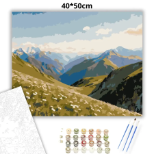 Creative Land Kft Tiszta hegygerincek - számfestő készlet – 40×50 cm (Keretre feszítve) kreatív és készségfejlesztő