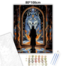 Creative Land Kft Tükörszellem - számfestő készlet – 80×100 cm (Keretre feszítve) kreatív és készségfejlesztő