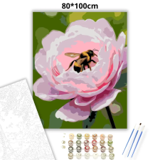 Creative Land Kft Üde bazsarózsa-pihenő - számfestő készlet – 80×100 cm (Keret nélkül) kreatív és készségfejlesztő