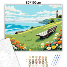 Creative Land Kft Vadvirágos pihenő - számfestő készlet – 80×100 cm (Keretre feszítve) kreatív és készségfejlesztő