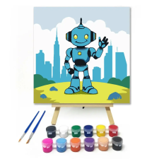 Creative Land Kft Városi robot - gyerek számfestő készlet kreatív és készségfejlesztő