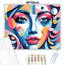 Creative Land Kft Vibráló tekintet - számfestő készlet – 40×50 cm (Keretre feszítve) kreatív és készségfejlesztő