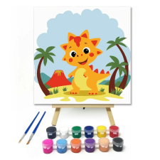 Creative Land Kft Vidám dinoszaurusz nyara - gyerek számfestő készlet kreatív és készségfejlesztő