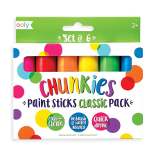 Creioane tempera solida Chunkies, 6 bucati tempera