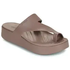 CROCS Lábujjközös papucsok GETAWAY PLATFORM TOE LOOP Barna 36 / 37