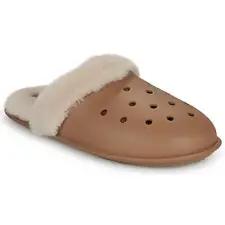 CROCS Mamuszok Classic Fuzz Scuff Bézs 45 / 46 női cipő
