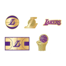 CROCS nba los angeles lakers 5pckel jibbitz papucs kiegészítő unisex színes one