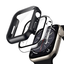 Crong CRG-41HS-CLR Apple Watch S7/S8/S9 Tok + Kijelzővédő - Átlátszó (41mm) okosóra kellék