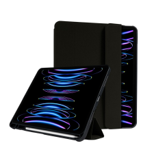 Crong FlexFolio iPad Pro 11" / iPad Air 10.9" Flip tok - Fekete (CRG-FXF-IPD112-BLK) tablet tok