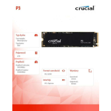 Crucial P3 M.2 4000 GB PCI Express 3.0 3D NAND NVMe merevlemez