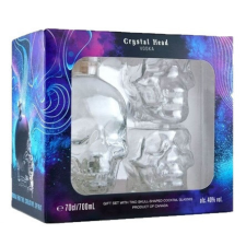  Crystal Head vodka 0,7 40% + 2 nagyobb (3,55 dl) pohár pdd. vodka