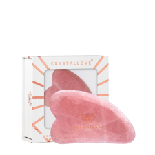 CRYSTALLOVE Rose Quartz Gua Sha Arcmasszírozó Lemez bőrápoló eszköz