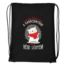 Csak egy dolgot várok a karácsonyban V2 - Sport táska fekete tornazsák
