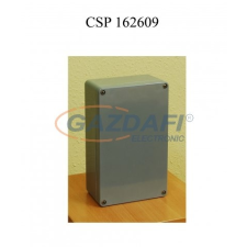 Csatári Plast CSATÁRI PLAST CSP162609 poliészter doboz, üres, 160x260x90mm, IP 65 fekete, halogénmentes villanyszerelés