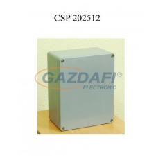 Csatári Plast CSATÁRI PLAST CSP202512 poliészter doboz, üres, 200x250x120mm, IP 65 fekete, halogénmentes villanyszerelés