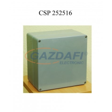 Csatári Plast CSATÁRI PLAST CSP252516 poliészter doboz, üres, 250x250x160mm, IP 65 fekete, halogénmentes villanyszerelés
