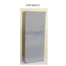 Csatári Plast CSATÁRI PLAST CSP602512 poliészter doboz, üres, 600x250x120mm, IP 65 fekete, halogénmentes villanyszerelés