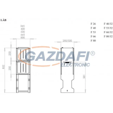 Csatári Plast CSATÁRI PLAST JF 40/32 (L) lábazat villanyszerelés