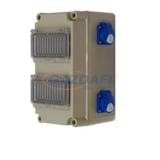 Csatári Plast CSATÁRI PLAST PVT 1530 ÁK2x6–1D 12mod.2x230Vdug álló, 150x300x170mm villanyszerelés