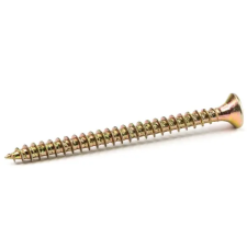 Csavarda Faforgácslap Csavar  6x60 mm  Sárgított barkácsolás, csiszolás, rögzítés