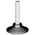 Csavarda Műanyag Szintező Csavar K40/M10x40mm Fek
