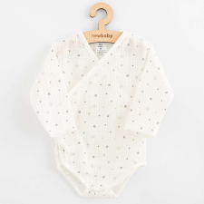 Csecsemő muszlin patentos body New Baby Arthur, vel. 68 (4-6 h) kombidressz, body