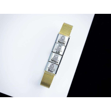  Csemetéim 4 egyedi medálos MoMents arany színű acél karkötő karkötő