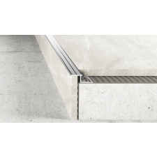  Csempeélvédő Alu Z Lépcső 10mm  2,5fm Natur élvédő, sín, szegélyelem