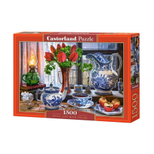Csendélet Tulipánokkal Kirakós 1500 Darabos puzzle, kirakós