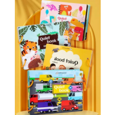  Csendes könyv - Az állatok - fejlesztő játék (Quiet  book - Animal) kreatív és készségfejlesztő