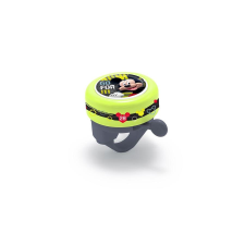 CSEPEL Disney Mickey gyerek csengő, Miki egér, neon és szürke, 55 mm kerékpár és kerékpáros felszerelés